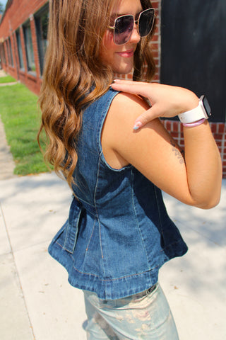 Bailey Princess Line Denim Vest
