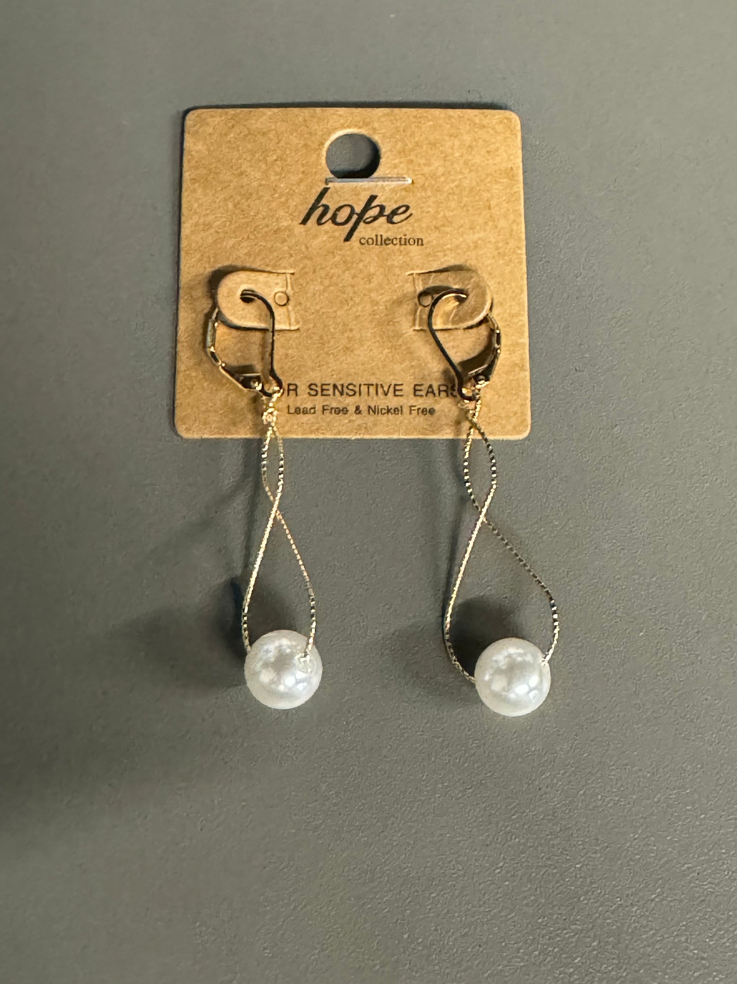 Pearl Twist Drop Earring