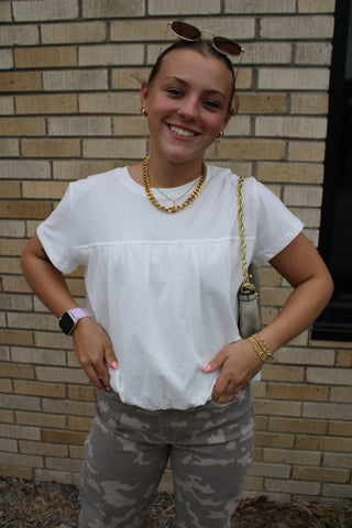 Tilly Bubble Hem Top