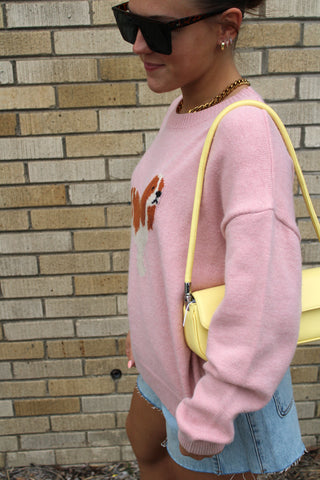 King Charles Spaniel Dog Graphic Sweater