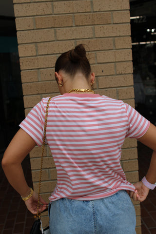 Marlow Contrast Stripe Knit Tee