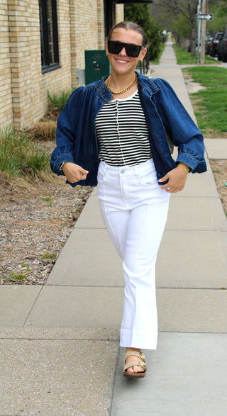 Jenni Bubble Denim Jacket