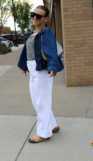 Jenni Bubble Denim Jacket