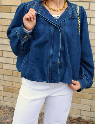 Jenni Bubble Denim Jacket