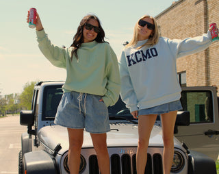 Flyover Mock Neck Sweatshirt