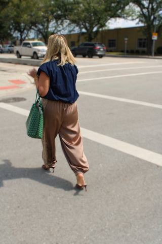 Luna Lace Satin Balloon Pants
