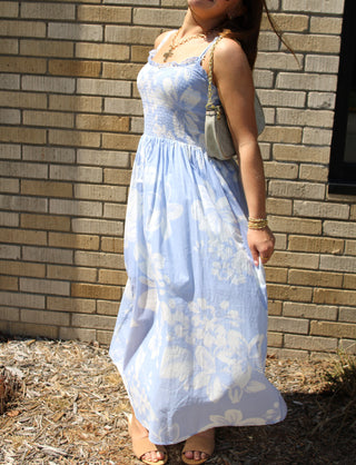 Sweet Escape Smocked Floral Maxi Dress
