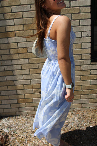 Sweet Escape Smocked Floral Maxi Dress