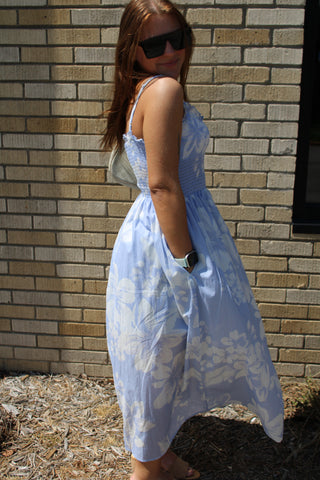Sweet Escape Smocked Floral Maxi Dress