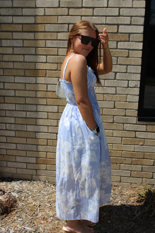 Sweet Escape Smocked Floral Maxi Dress
