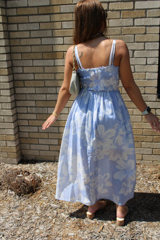 Sweet Escape Smocked Floral Maxi Dress