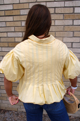 Millie Pleated Bubble Top