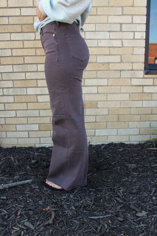 Dear John Mocha Brown Fiona Wide Leg Jeans