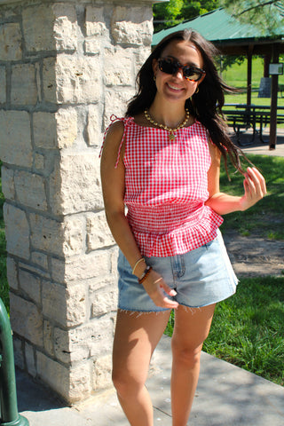 Strawberry Fields Smocked Top