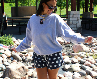 The Zoey Crewneck Flag Sweatshirt