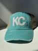 Teal/White