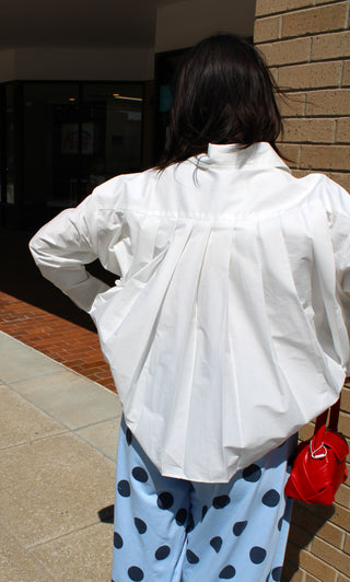 Pleat Perfection Button Down