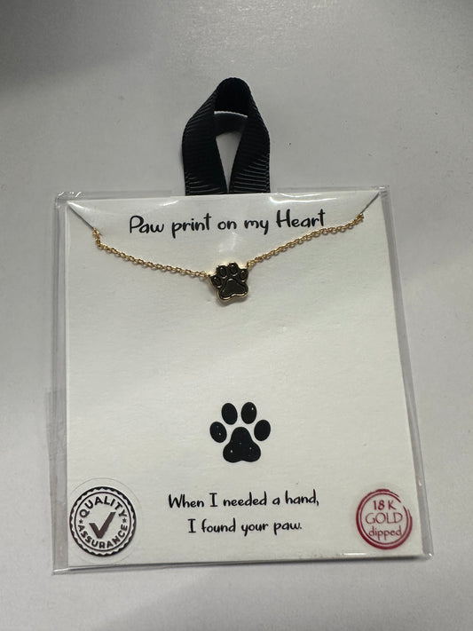 Paw Print Necklace