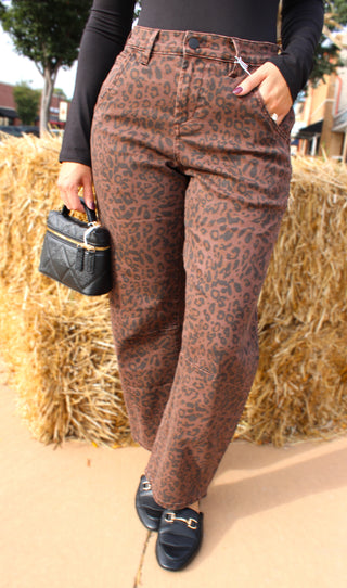 Dear John Lasso Brown Leopard Jeans
