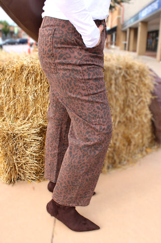 Dear John Lasso Brown Leopard Jeans