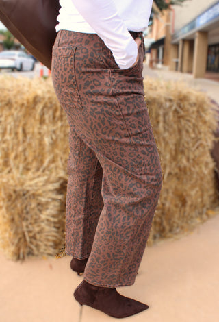 Dear John Lasso Brown Leopard Jeans