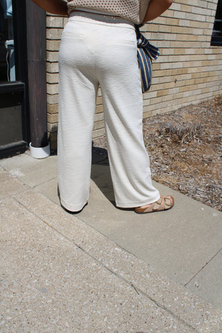Zoey Textured Ankle Trouser