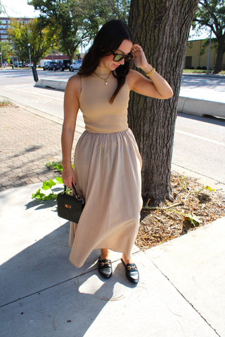 Harlow Mixed Media Dress