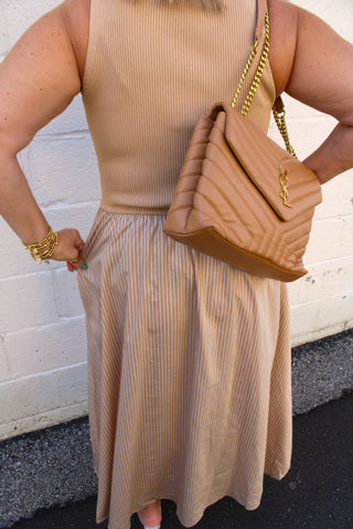 Harlow Mixed Media Dress