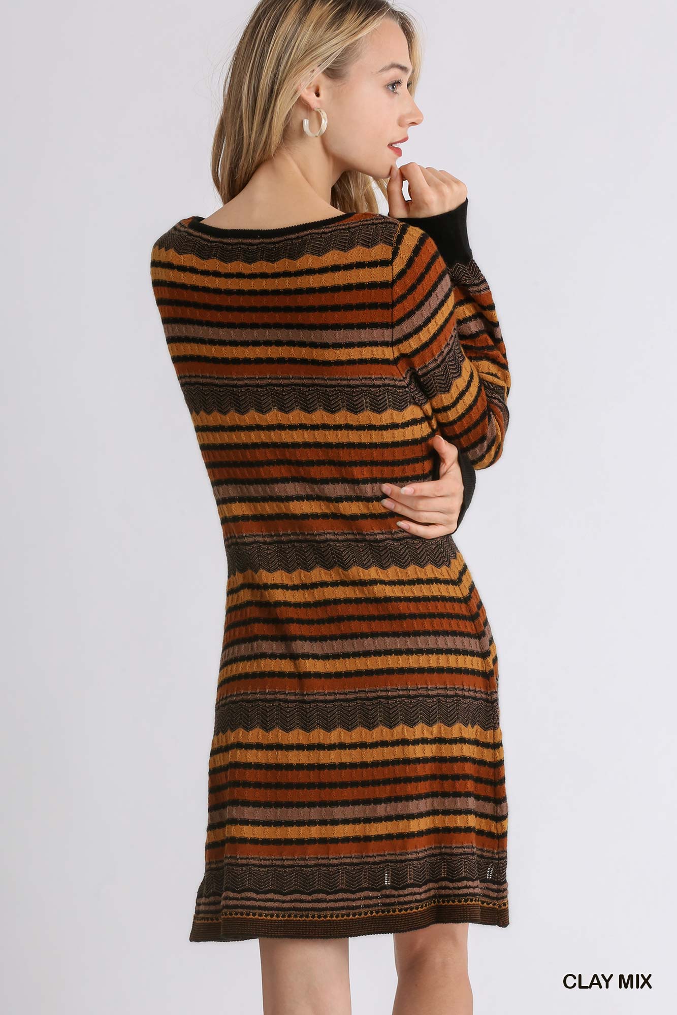 Cheveron Sweater Dress