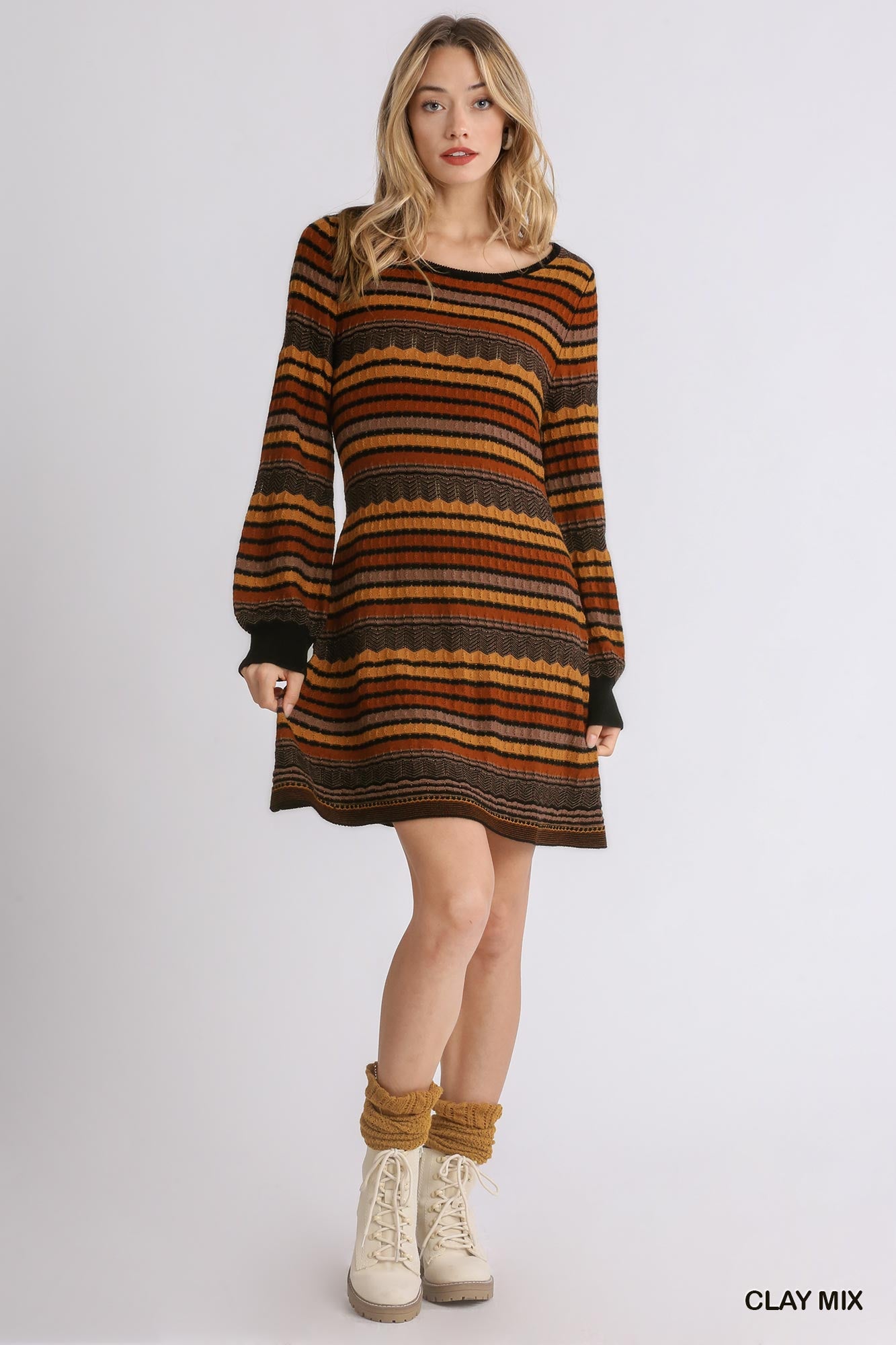 Cheveron Sweater Dress