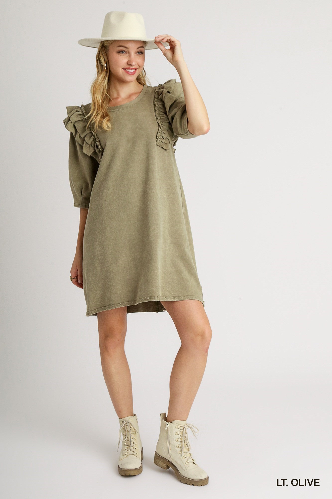 Mineral Wash French Terry Dress