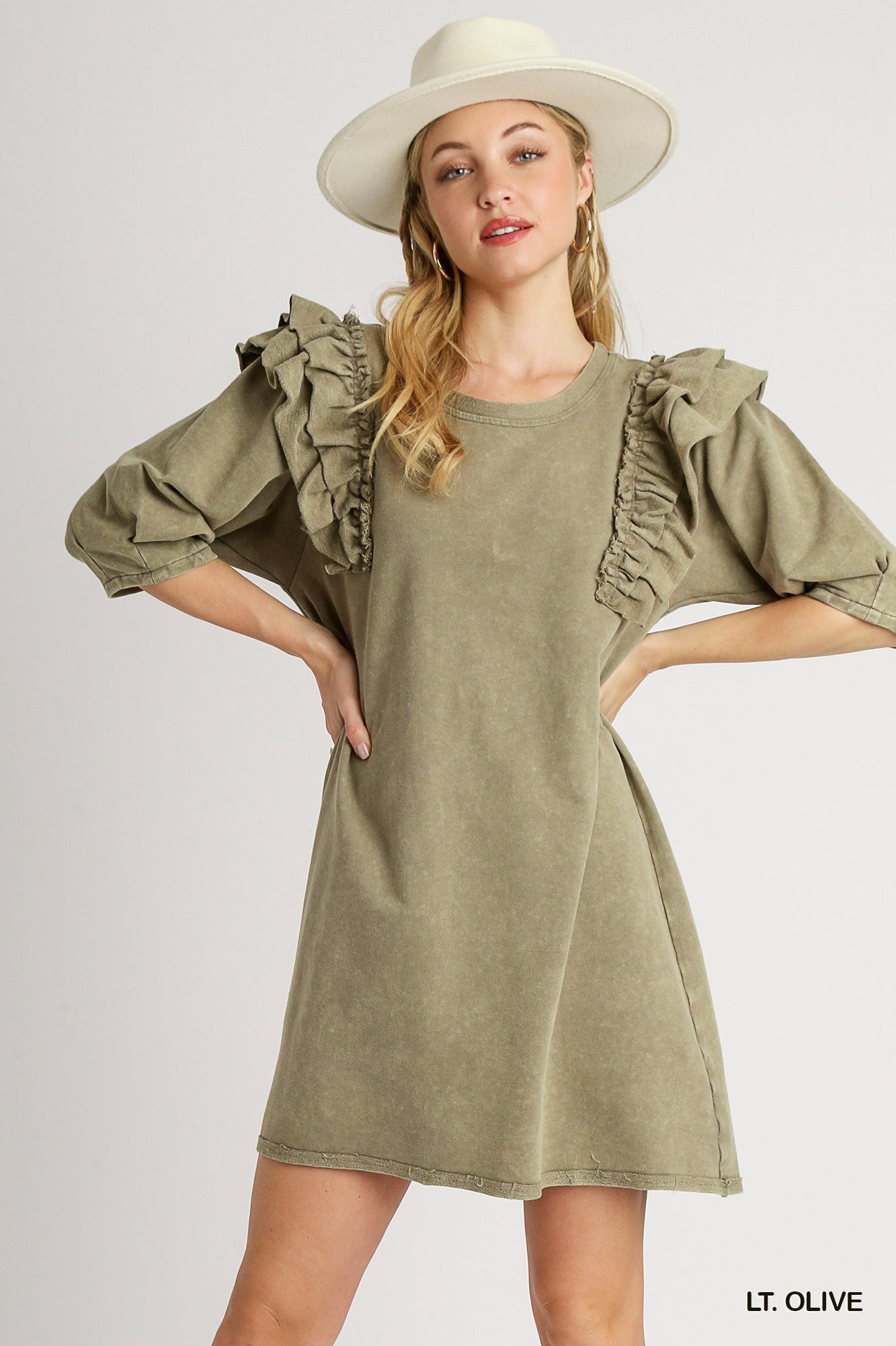 Mineral Wash French Terry Dress