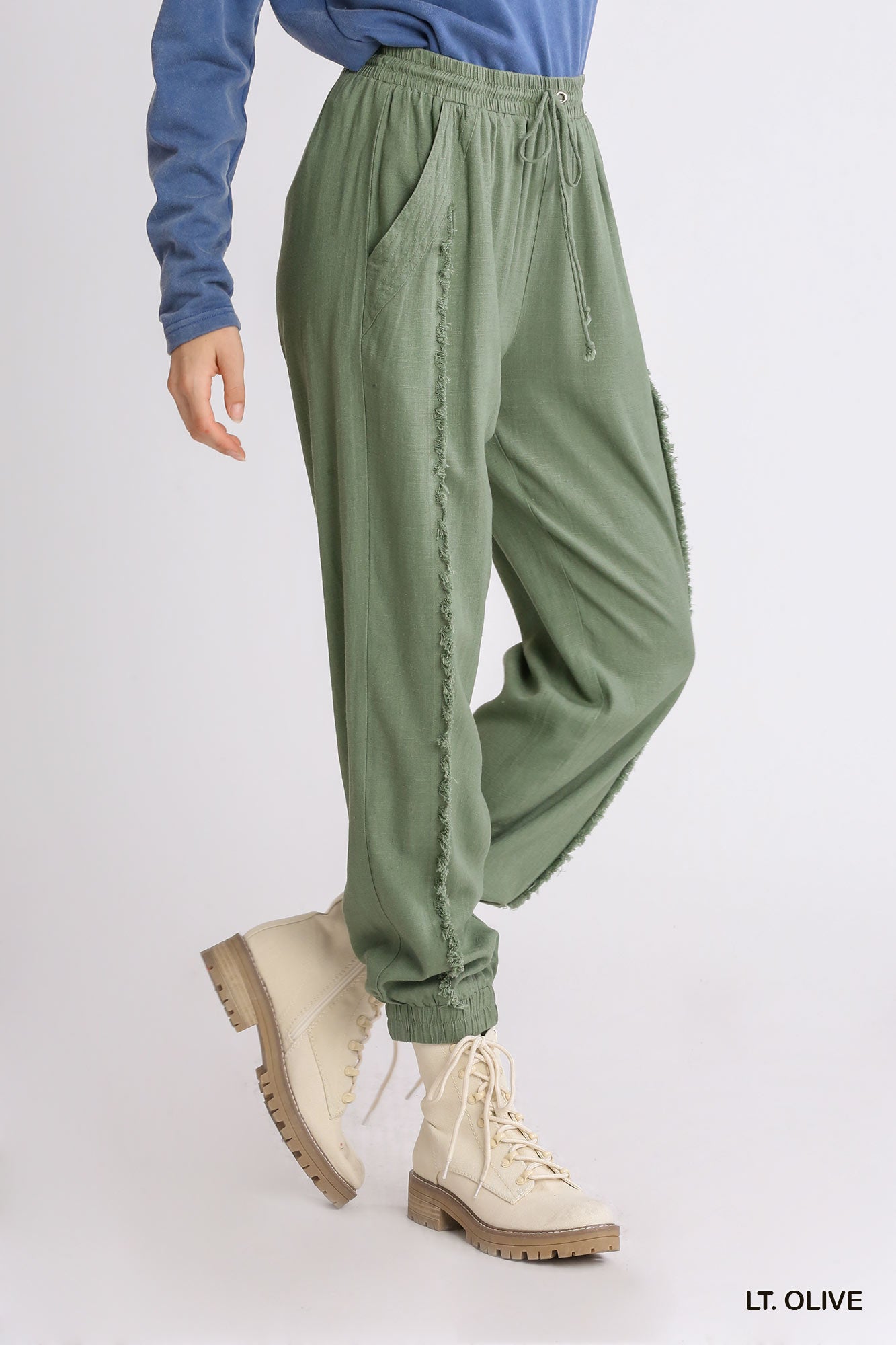 Linen Drawstring Jogger