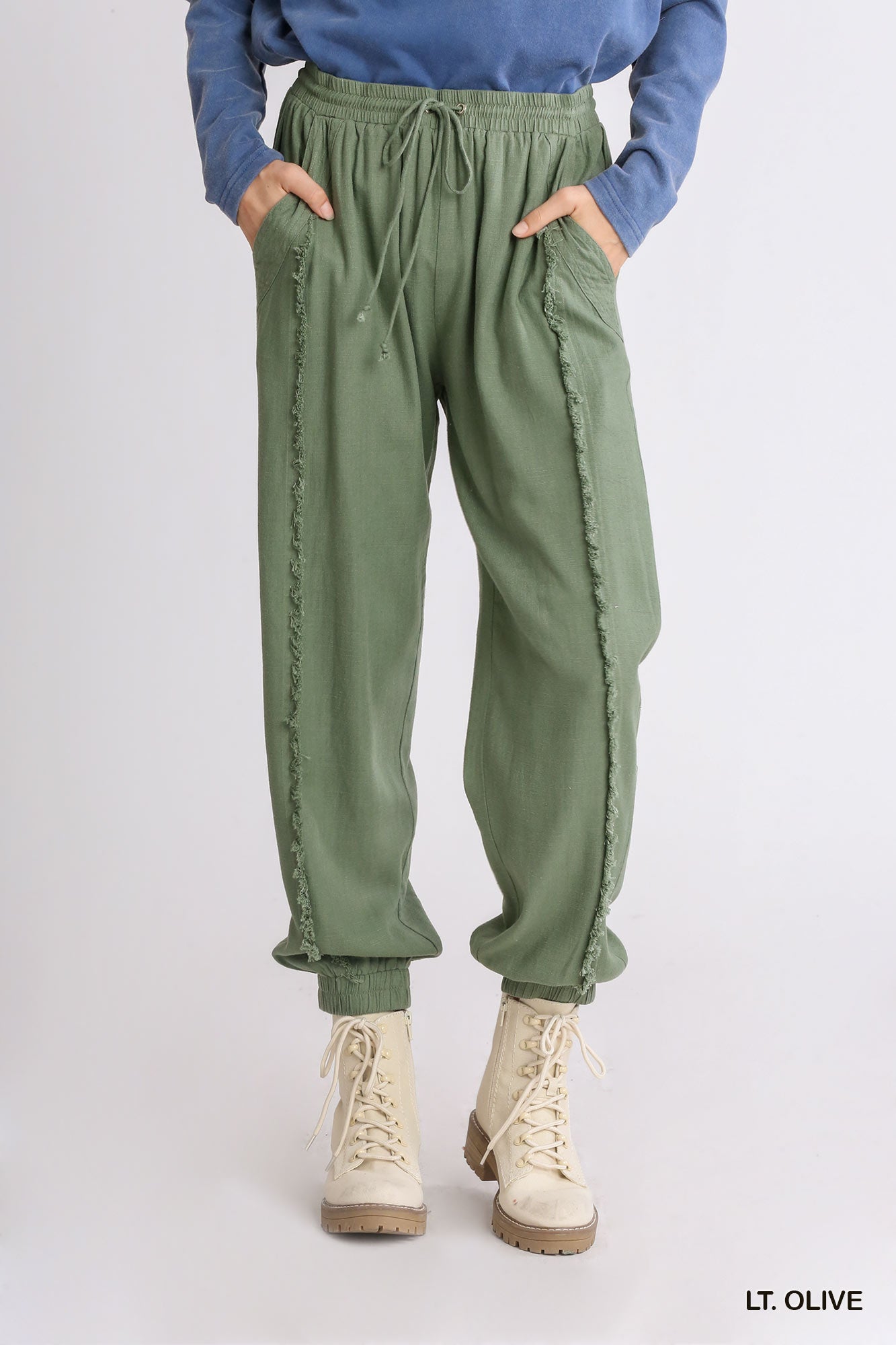 Linen Drawstring Jogger