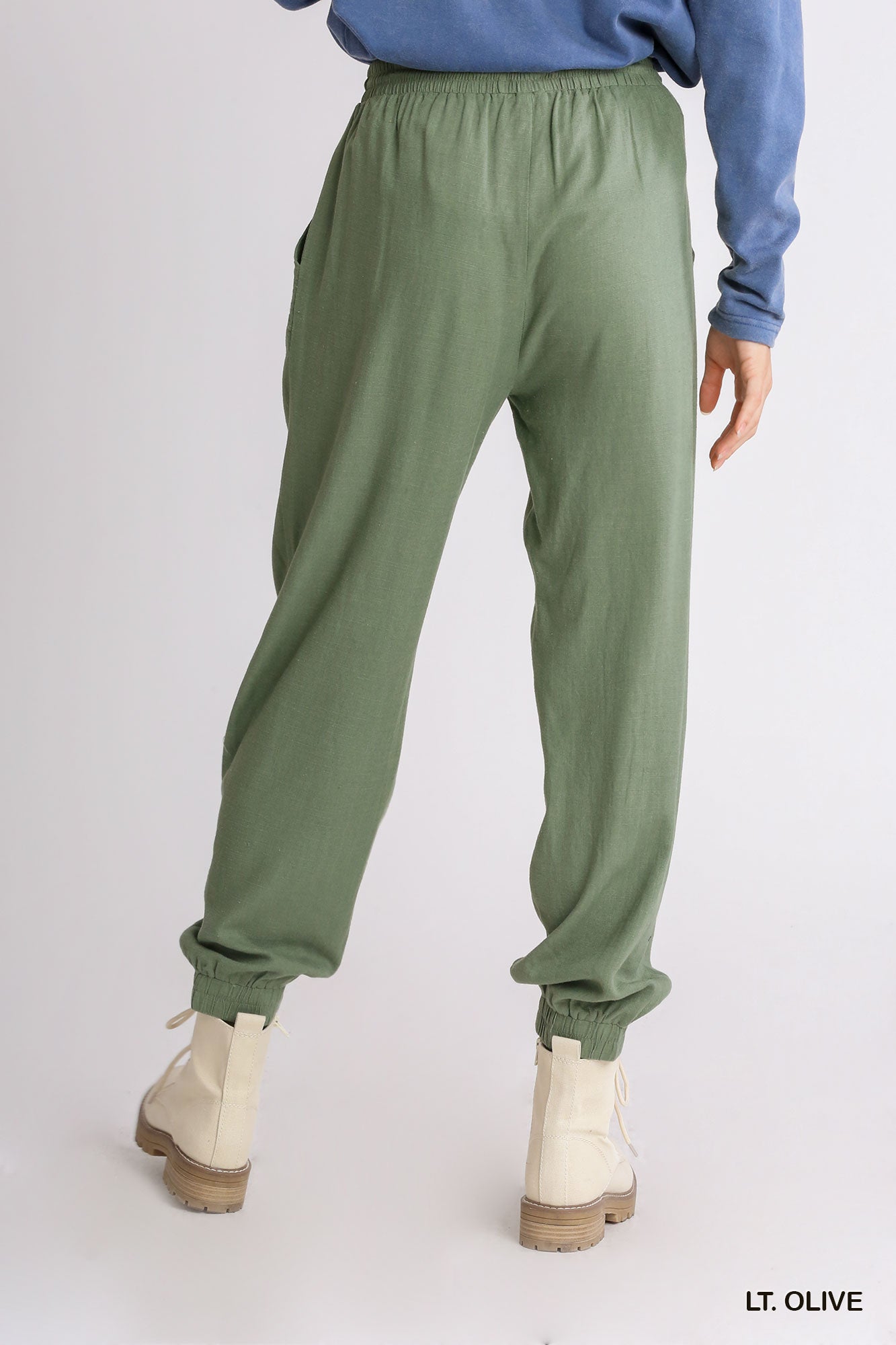 Linen Drawstring Jogger