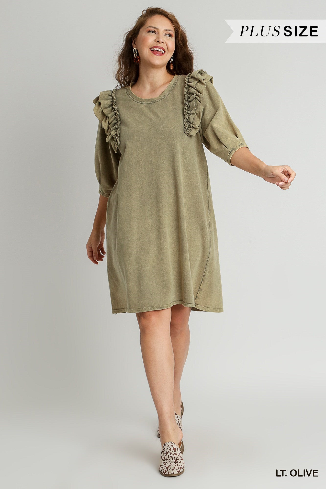 Mineral Wash French Terry Dress