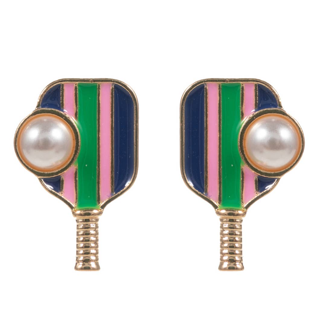 Pickleball Pearl Earrings