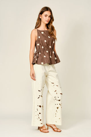 Savannah Floral Cutout Pants