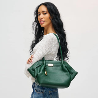 Monroe Forest Green Satchel Bag
