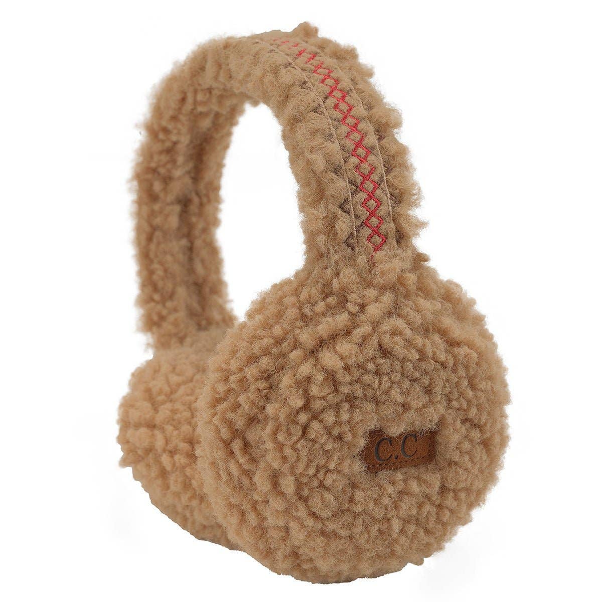 Sherpa With Embroidery Earmuffs