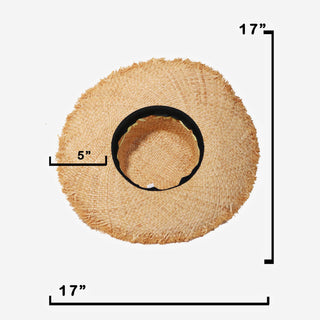 Natural Raffia Weave Sun Hat
