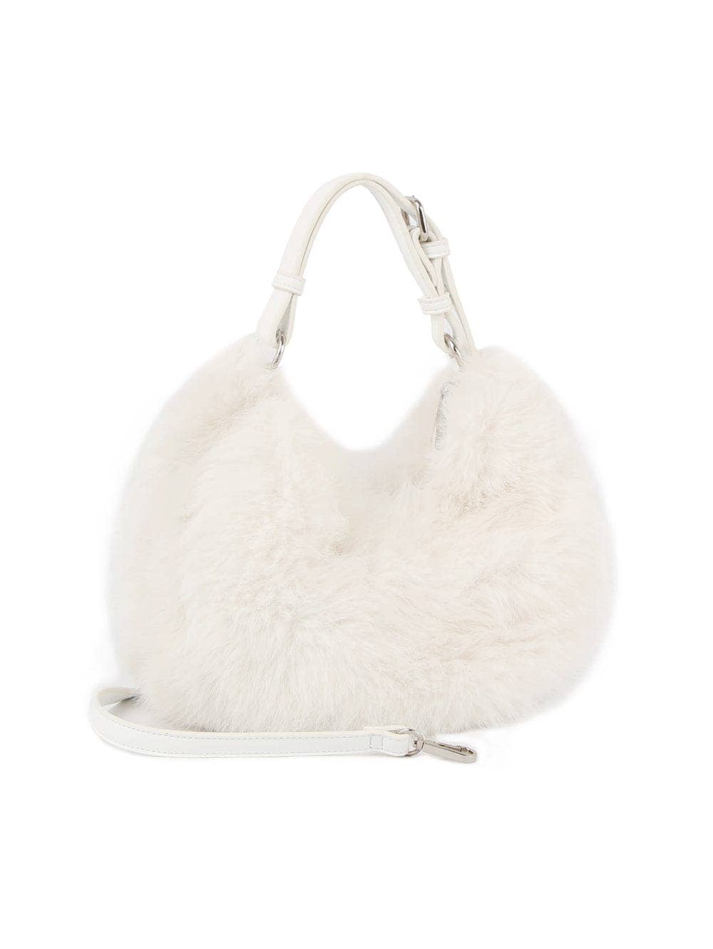 Faux Fur Croissant Handbag/Crossbody Bag