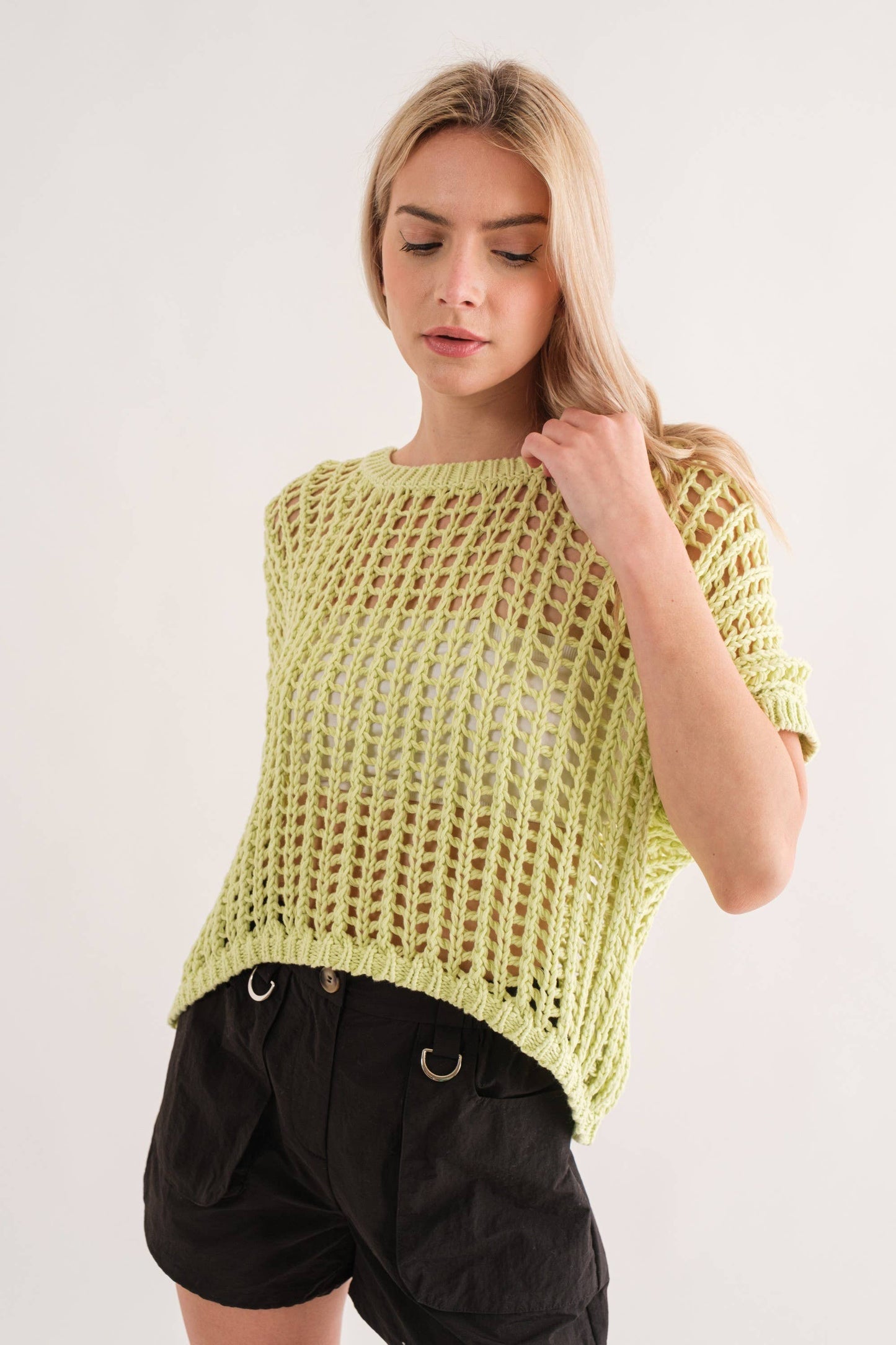 Claire Fishnet Sweater