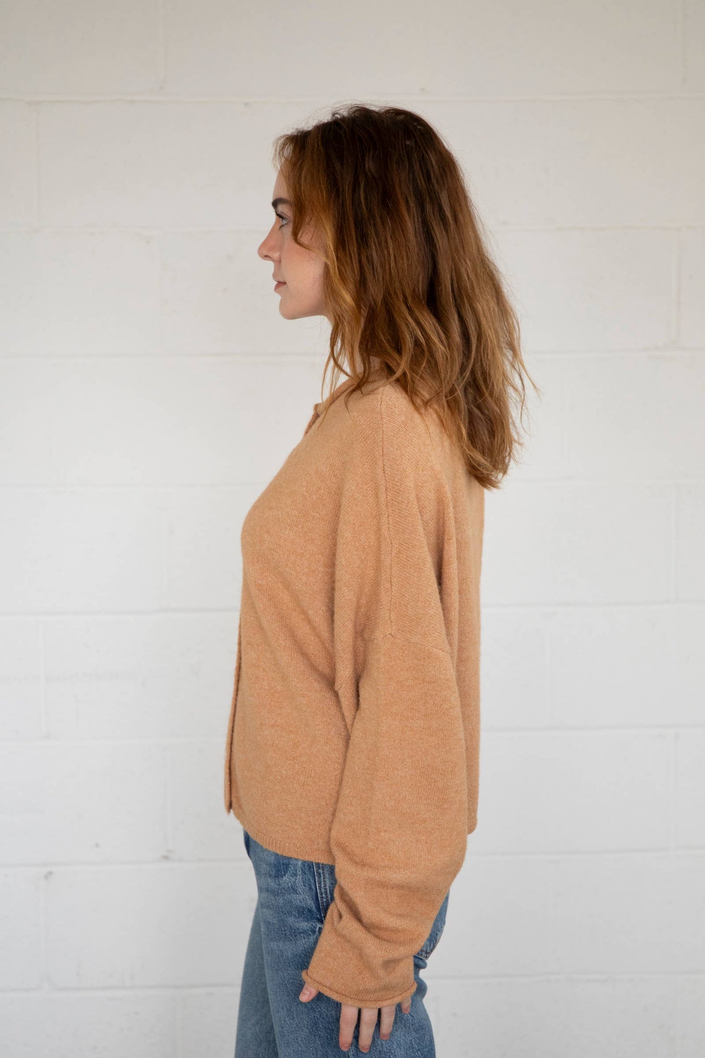Abby Rose Camel Piper Cardigan *Preorder Ships 9/30