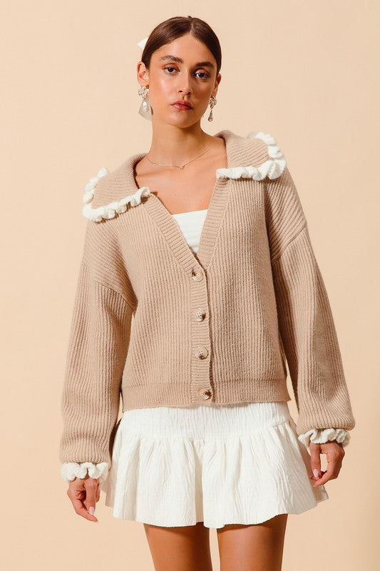 Collar Button Cardigan