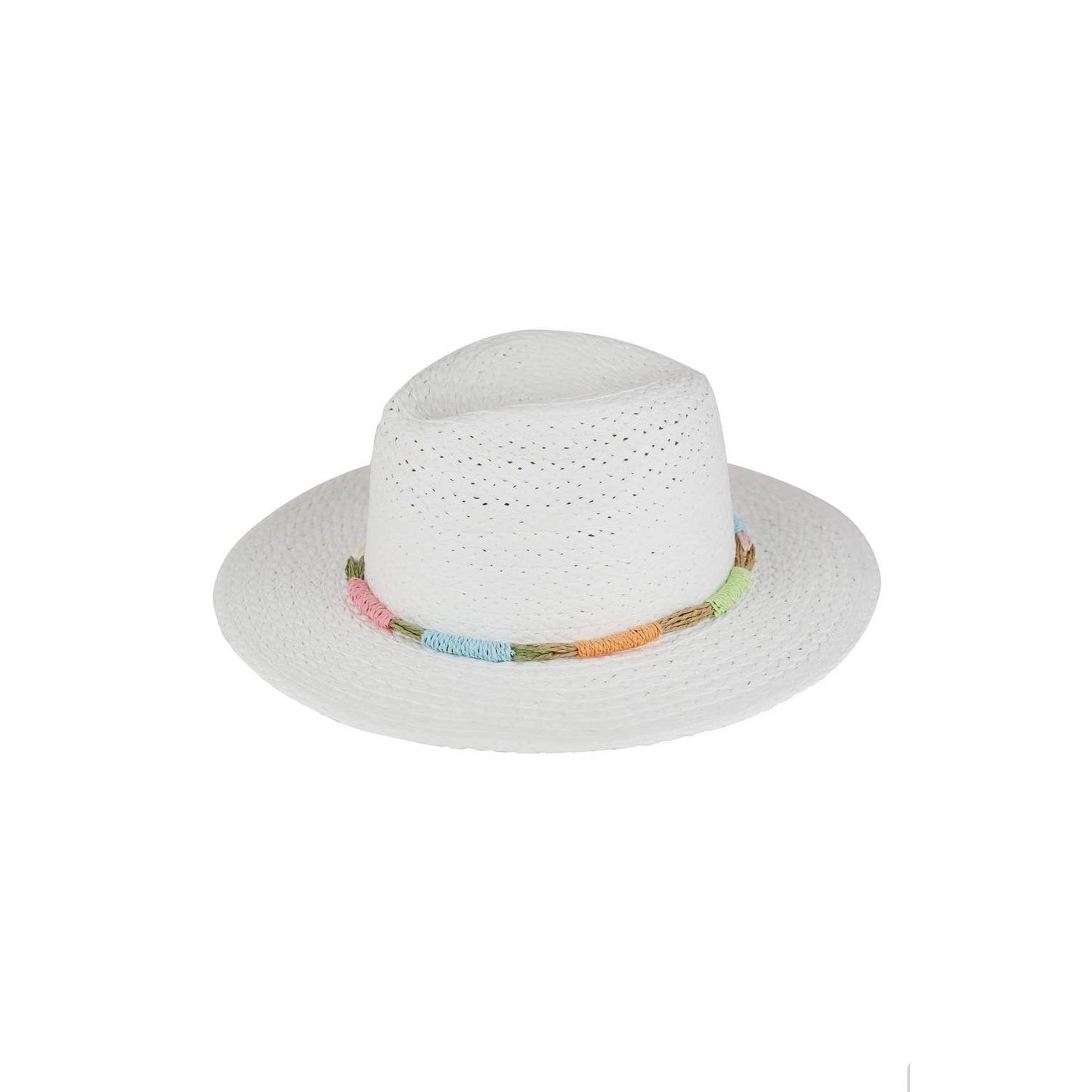 Multi Color Straw Band Straw Hat