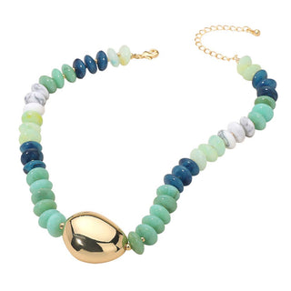 Alia Chunky Beaded Statement Necklace