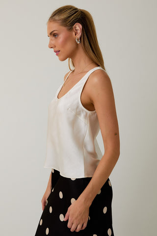 Billy Crushed Satin Top