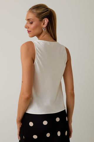 Billy Crushed Satin Top