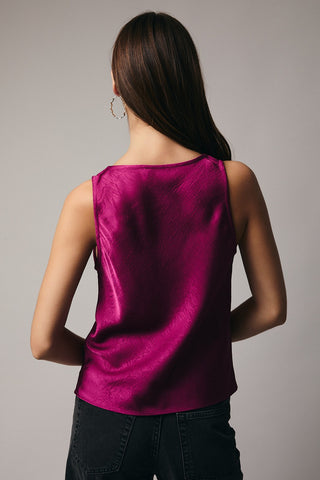 Billy Crushed Satin Top